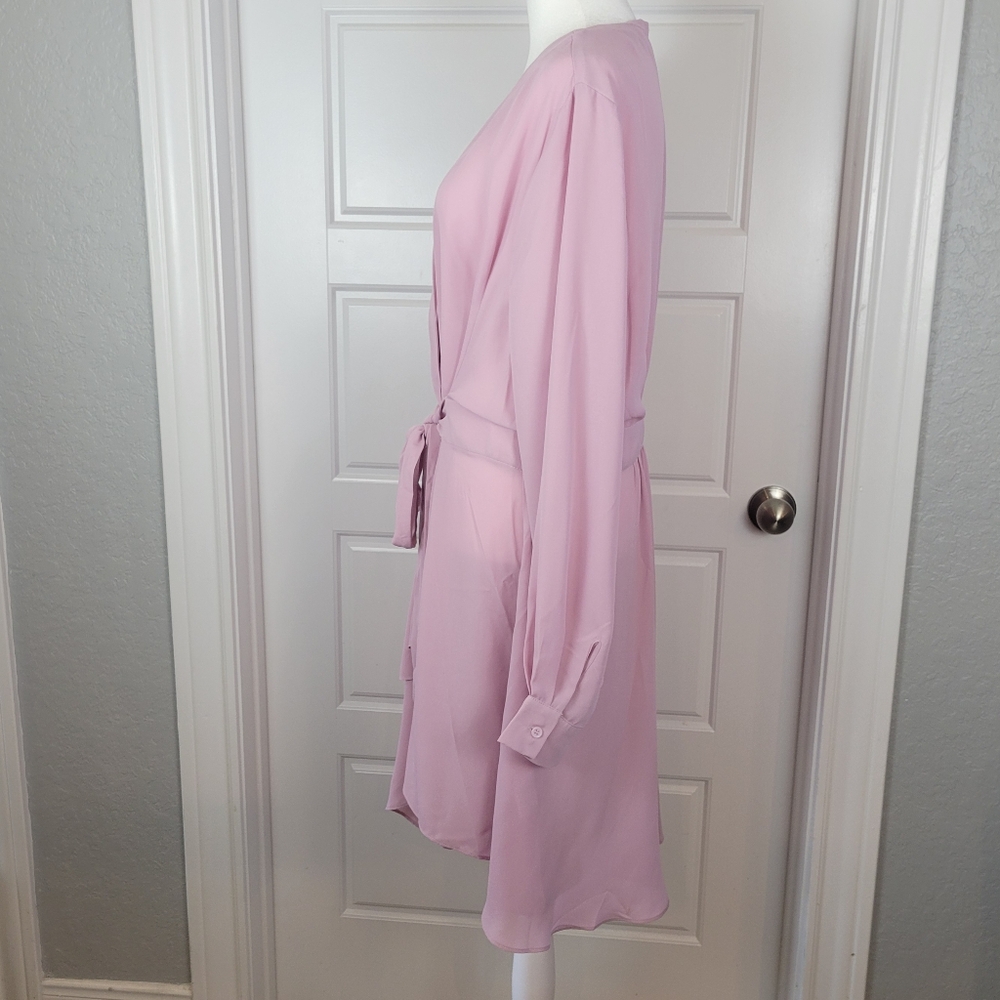 City Chic Shibara ice pink wrap tunic top size 16 NWT - Picture 6 of 11